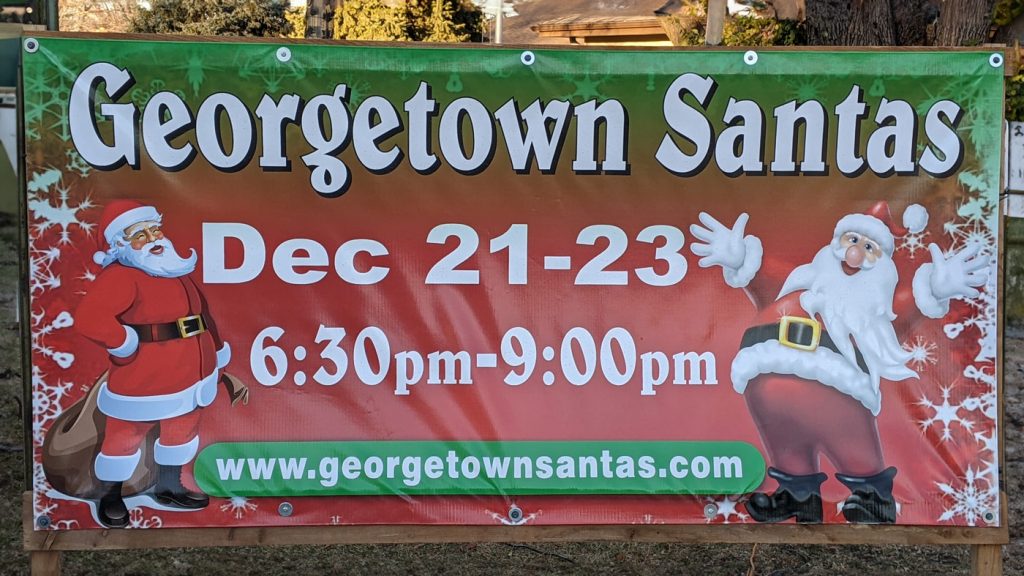 Georgetown Santas, Days and Hours of Operation